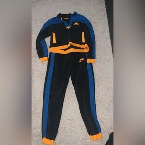 Nike Black Joggers with Blue and Orange Accents